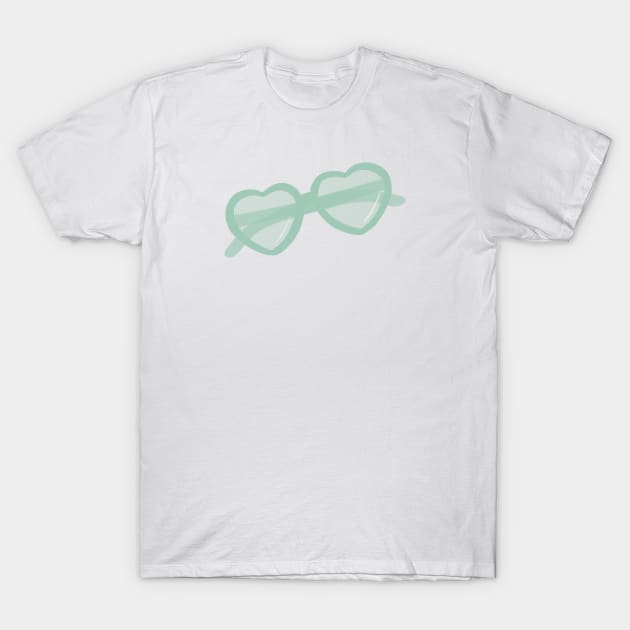 Heart Sunnies - Mint T-Shirt by littlemoondance